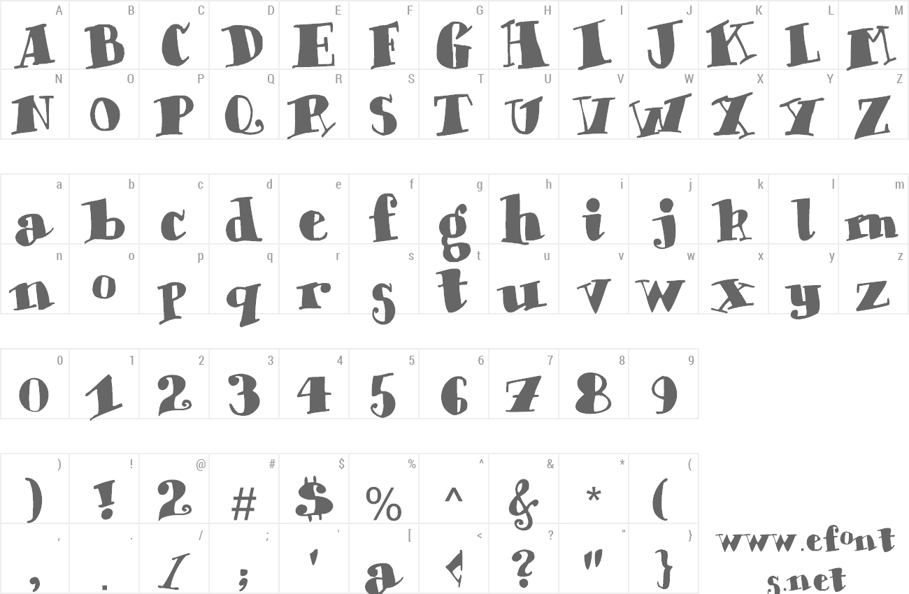 Font Chunky Times preview